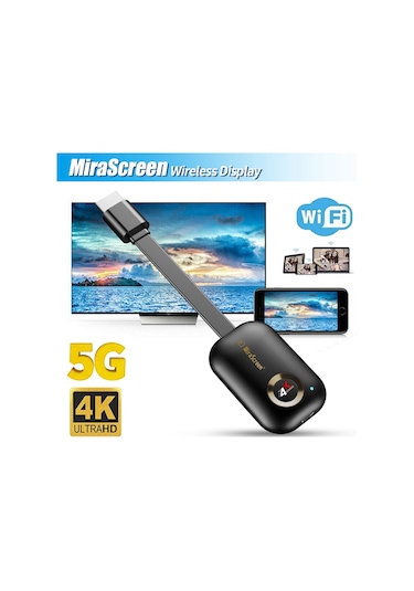 Mirascreen G9+ Dual Band 5G+2.4G Kablosuz Görüntü Aktarıcı