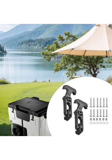 Dolıty 2 Adet T Saplı Çekme Mandalı Soğutucu Mandalları Golf Siyah