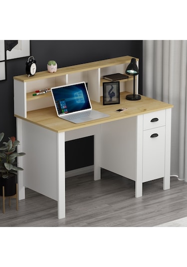 Plus Çalışma Masası Bilgisayar Masası Beyaz / Safirmeşe
