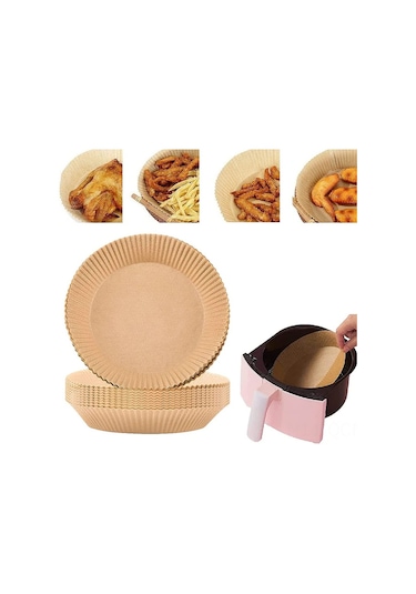 Qingmipy Hava Fritözü Tek Kullandım Kağıt Fantezi, 100 Adet Yağ Ve Su Geçirmez, Tutkalı Olmayan, Isı Dayanıklı, Fritözü Temiz Tutar, Ev, Kamp, Partiler İçin Uygun Diğer