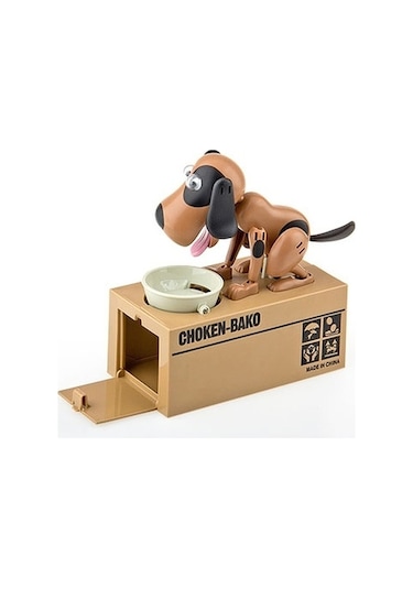 Choken  Bako Para Yiyen Köpek  Kumbara Gri