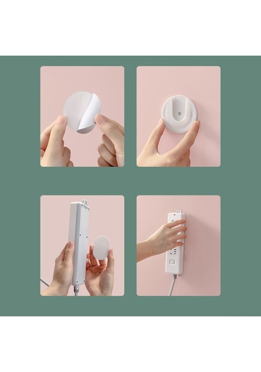 Gajeena Duvar Tipi Otomatik Yapışkan Plastik Soket Tutucu, Sabit Tutma Ve Mekan Düzenliği İçin Oturma Odası, Yatak Odası, Ofis Kullanıma Uygun