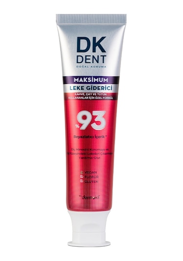 Dkdent %93 Beyazlatıcı Maksimum Leke Giderici Diş Macunu 75 Ml