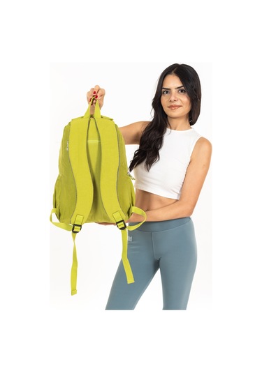 Modern Tarzda Su Geçirmez Krınkil Kumaş Okul Sırt Çantası Hafif, Konforlu Ve Fonksiyonel Tasarım - Yeşil Yeşil