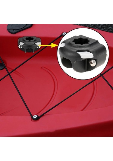 Wezone Kayık Işıncı Tutucu Montaj Tabanı - Dayanıklı Nilon, Yarı Dairesel, Kolay Kurulum, Çok Amaçlı Kullanım