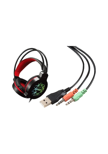 Snopy SN-GX7 Crazy USB Led Işıklı ve Mikrofonlu Oyuncu Kulaklığı