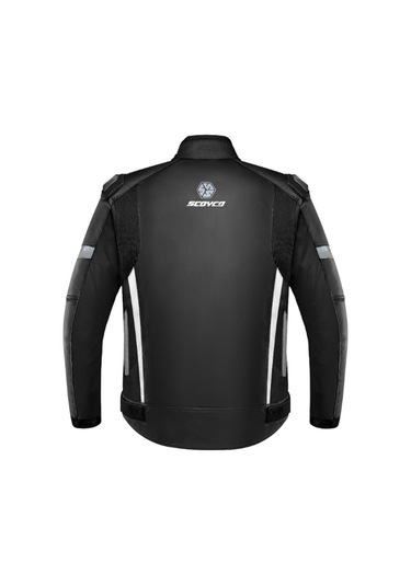 Motosiklet Montu Full Korumalı 4 Mevsim Maxdura Kumaş Ve Pu Deri Motor Mont Siyah Edt