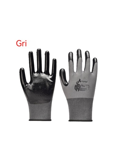 İş Sigortası Eldivenleri Aşınmaya Ve Kire Dayanıklı Gri 24 Çift
