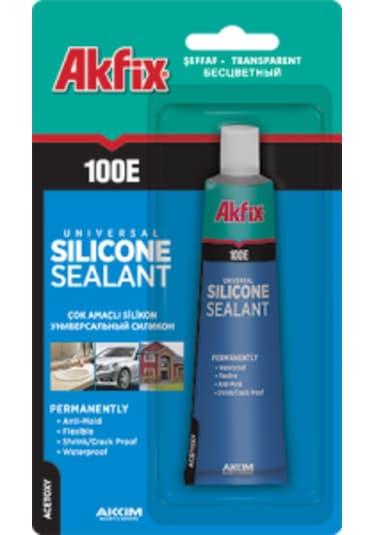 Akfix 100E Tüp Silikon Beyaz 50 Ml Beyaz