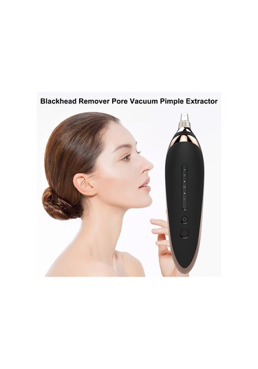 Hangfox Yüz Temizleme Aleti: Abs Malzeme Akne Karaburun Çıkarıcı, 500mah Pil, 3 Seviye Emme Gücü, 4 Farklı Uç, Gümüş Beyaz