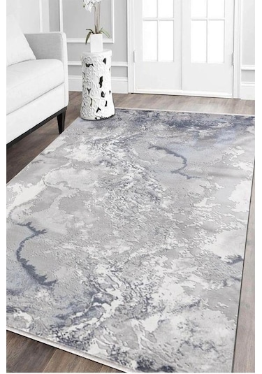 Merinos Halı Therapy 19112 030 Serisi Akrilik Salon Oturma Odası Halısı Mavi