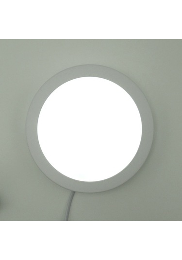 Yuvarlak Sıva Üstü Led Panel Armatür Trafolu Beyaz Gün 12/20/25W Beyaz
