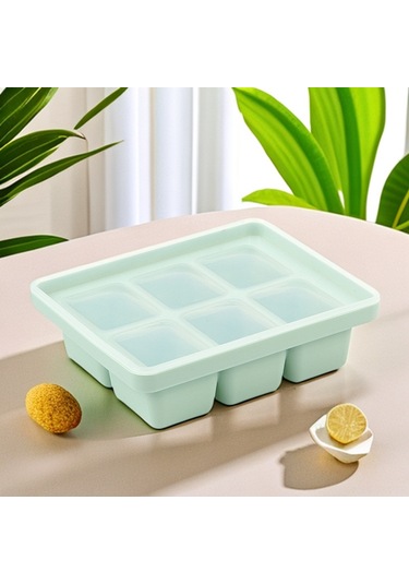 Ximistore9 Büyük Boy Silikon Bebek Yemek Mutfak Kutusu - Buzağı Molds, Pişirme & Muhafaza, Kapaklı, Kolay Çıkarma Pembe + Mor + Yeşil Pembe - Mor - Yeşil