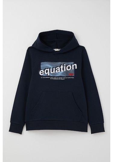 Breeze Erkek Çocuk Sweatshirt Yazı Baskılı Kanguru Cepli Kapüşonlu 8-14 Yaş, Lacivert Lacivert Breeze Erkek Çocuk Sweatshirt Yazı Baskılı Kanguru Cepli Kapüşonlu 8-14 Yaş, Lacivert Lacivert