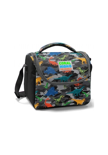 Coral High Siyah Dinazorlar Erkek Çocuk Isı Yalıtımlı Beslenme Ça