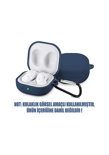 Samsung Galaxy Buds 2 İçin Kılıf Mat Silikon Lacivert Buds 2 İle Uyumlu Kılıf - Lacivert