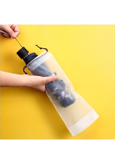 Pazly Yarı Taşınabilir Suntek Seyahat Şemsiye Kollu, Çanta, Beyaz 20x Ur Diğer