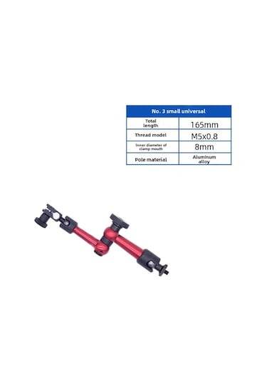 Aubyhe Küçük Universal Manyetik Tablo Tutucu, Hassas Ölçü Araçları İçin Ayarlanabilir Demir Tabanlı Destek Direği Üniversal Tip 3