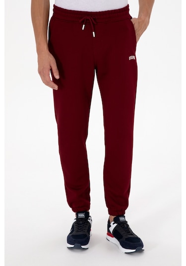 U.S. Polo Assn. Erkek Bordo Şardonlu Eşofman Altı 50313745-VR014