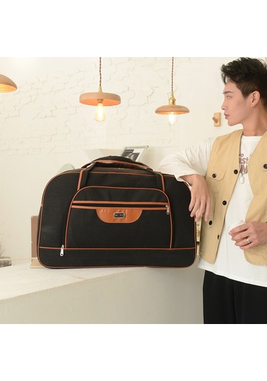 Büyük Kapasiteli Seyahat Çantası Erkekler Kısa Yolculuk El Kanvas Bagaj Çantası, Boyut: Orta Yeşil