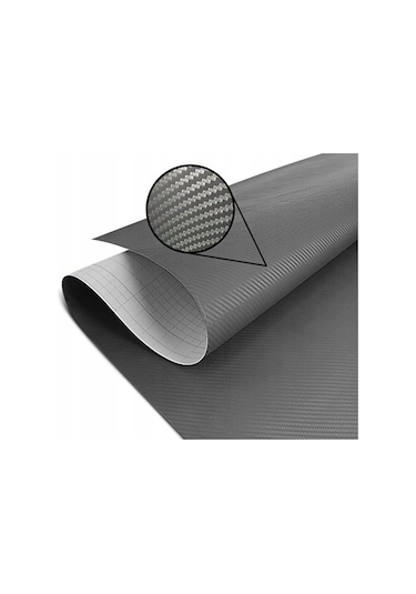 152cmx1mt Füme Karbon Folyo 3d Hava Kanallı Araç Kaplama Folyos