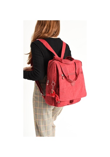 İki Fonksiyonlu Sırt Ve El Çantası Ultra Hafif Kırmızı Model:571-5h - Kırmızı