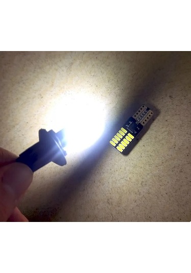 T10 Dipsiz Beyaz Led Ampül 24 Led Smd Canbus 2 Adet