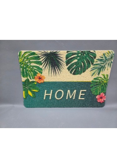 Hijyenik Kıvırcık Paspas 40x60 Cm - Islaklık Emici Kapı Önü Paspası Yeşil
