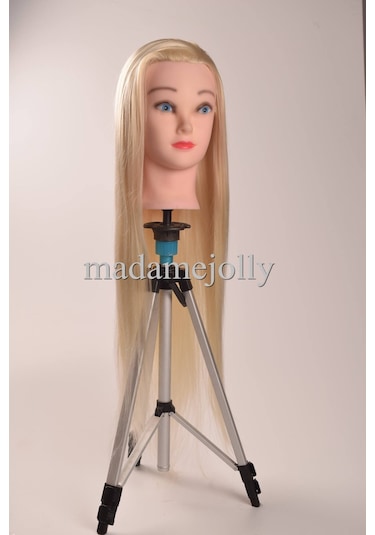 Renk Kuaför Eğitim Mankeni Çalışma Kafası Sentetik Fiber