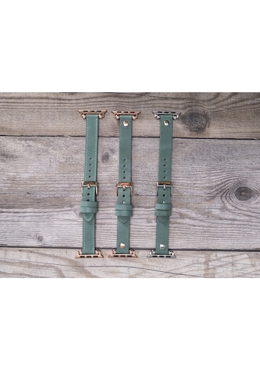Apple Uyumlu Watch Deri Kordon 38-40-41mm Ferro St Cz12