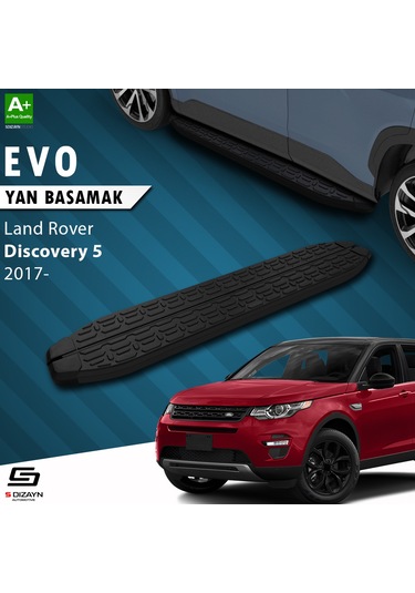 S-dizayn Land Rover Discovery 5 Evo Siyah Yan Basamak 193 Cm 2017 Üzeri A+ Kalite