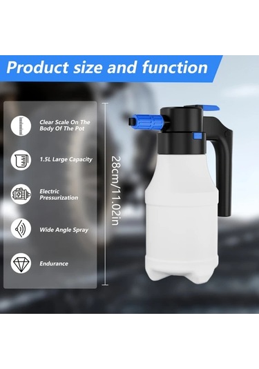 Topshop1 Elektrikli 1 5 Litrelik Puskurtucu Araba Yikama Kopuk Sprey Kutusu Yuksek Basincli Ozel Fan Hava Basinci Genel