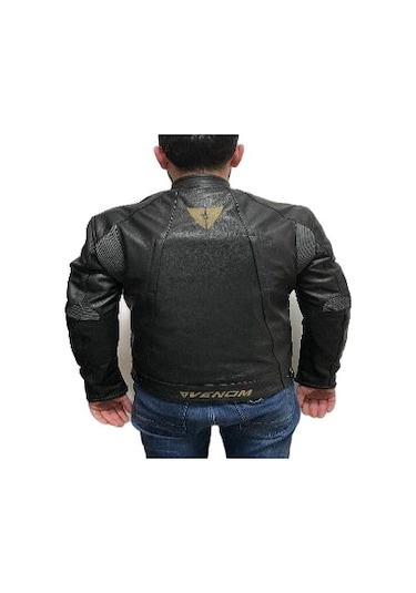 Venom D2 Racıng Motosiklet Ceketi - Siyah