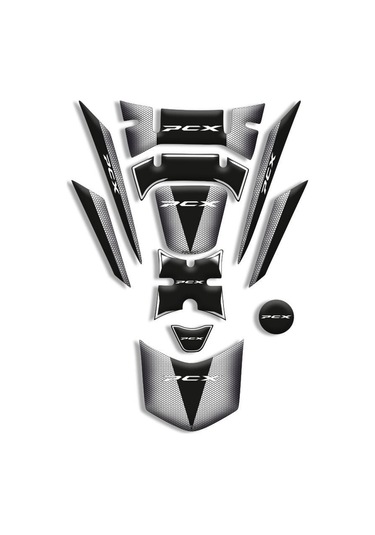 Honda Pcx Uyumlu Tank Pad Full Set 2018-2020 05