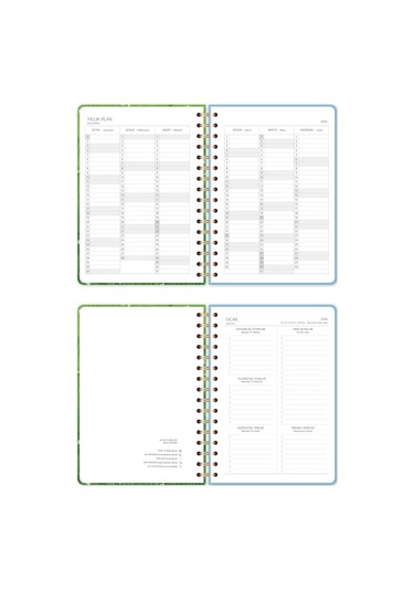 2026 A5 Spiralli Haftalık Ajanda 12 Aylık - Kedi Kedi