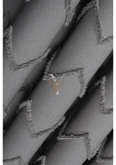 Jakar Kesme Fon Perde Ezgi V-6015 Gümüş Gri Gümüş Gri