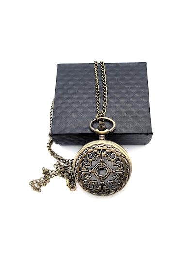 Valkyrie Vintage Retro Hediyelik Kutulu Köstekli Cep Saati