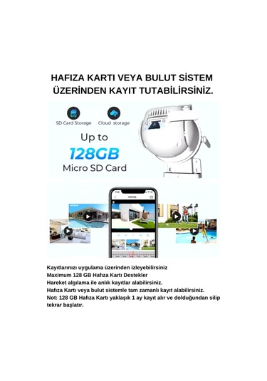 Ip Kamera 2+2 Mp 4mp 1080p Vtn-55 Ultra Hd Hareketli Sensör Dış Ortam Ip Çift Kamera