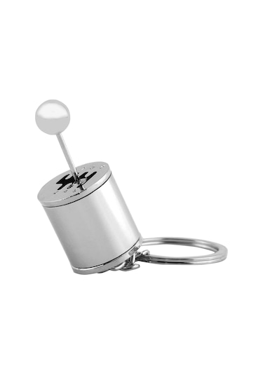 Fosenze Mavi Metal 6 Vitesli Manuel Şanzıman Anahtarlık - Gerçek Vites Değiştirme Özelliği, Araba Severlere Kozmetik Hediyelik Alet