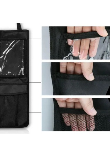 Araba Araç Içi Oto Koltuk Arkası Tablet Tutucu Pratik Cepli Eşya Düzenleyici Çantası Organizer