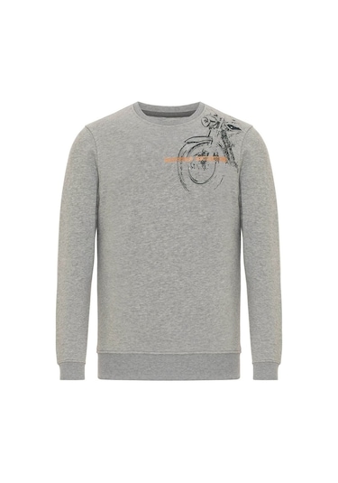 Routefield Harv Erkek Sweat-23394 Gri