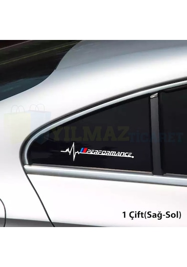 Bmw M Performance Kelebek Cam Sticker Etiket Yapıştırma 1 Çift