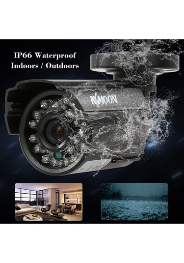 Aubyhe Ip66 Su Geçirmez 1200tvl Cctv Kamera, 24 Infrared Işık, Gündüz/gece Görüşü, Metal Kasa, Dışarıda Ve İçerde Kullanım