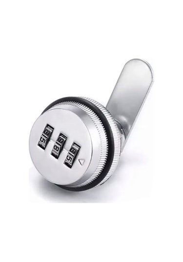 Upway Paslanmaz Çinko Alaşım Anahtarsız Şifreli Mobilya Dolap Çekmece Kilidi Gümüş