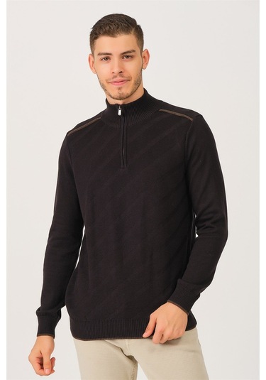 V0890 Dewberry Dıo Rıse Erkek Kazak-siyah Siyah