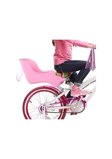 Trendooze Çocuk Bisiklet Bebek Koltuğu - Gül Kırmızısı, Doldurulabilir Kırmızı