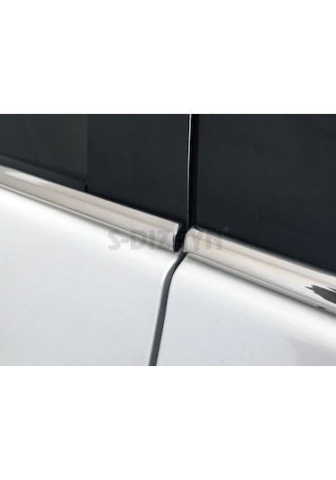 Toyota Corolla Uyumlu Krom Cam Çıtası 4 Parça 2013-2018 Paslanmaz Çelik