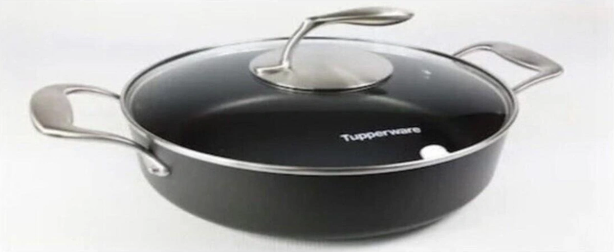 Tupperware Kuğu Tencere Teflon Sersisi 4.1 L Özel Seri Bakır - Siyah