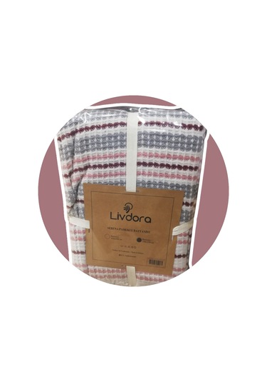 Livdora Serena Pamuklu Battaniye 190x230 - Gül Kurusu Gül Kurusu