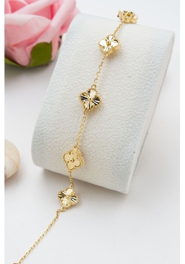 Latif Kuyumculuk 14 Ayar Altın Kadın Bileklik Lkblk1220 Altın Sarı Altın